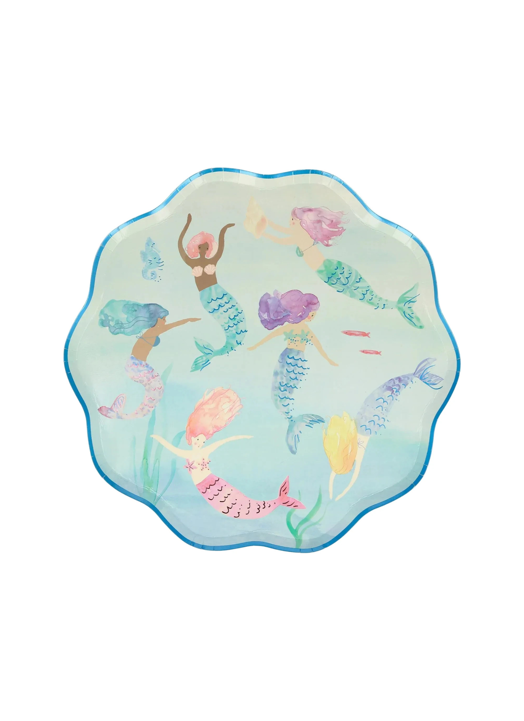 Mermaids Swimming Tableware - Pickering Boxwood