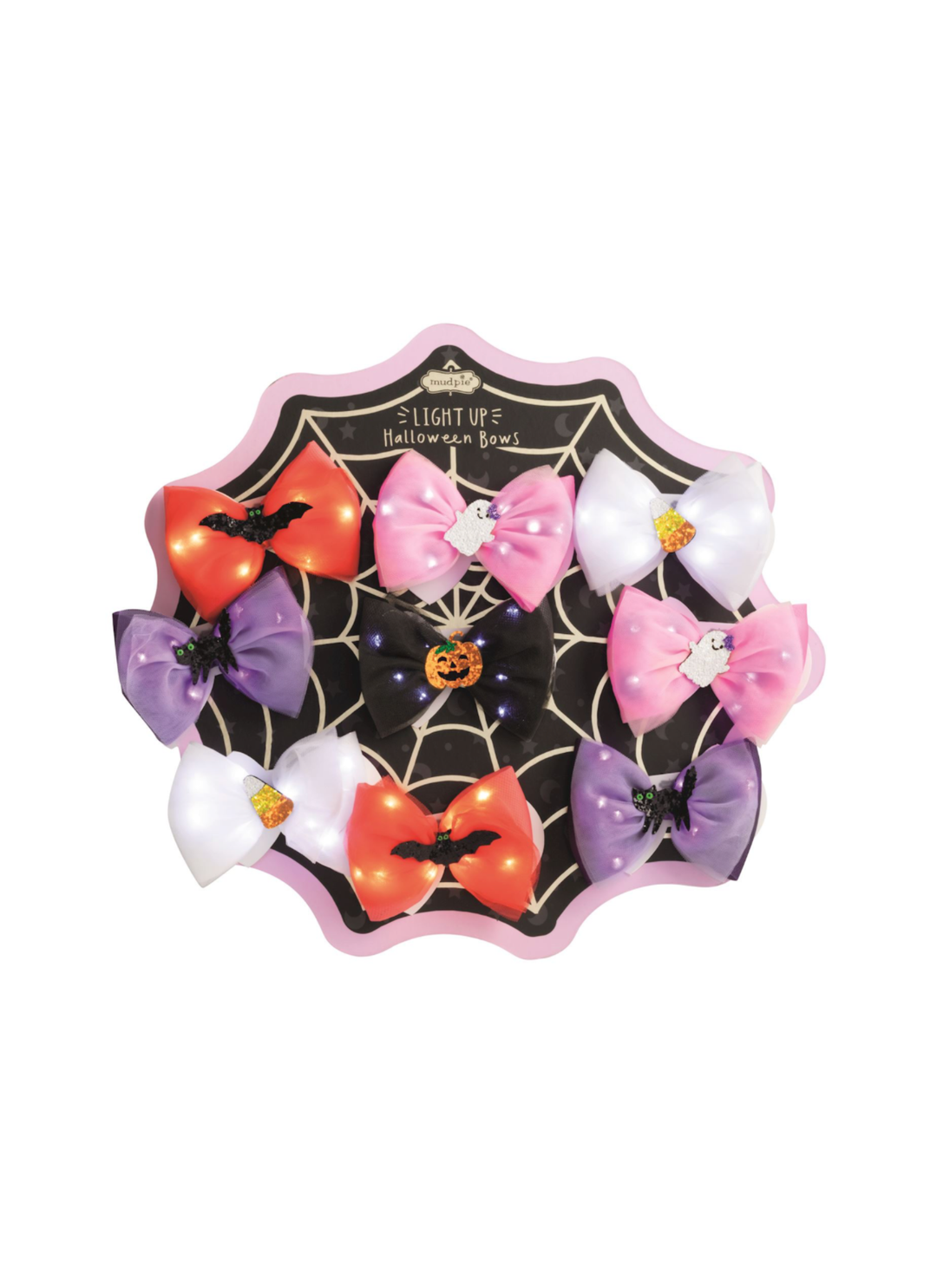 Halloween Light-Up Hair Bows