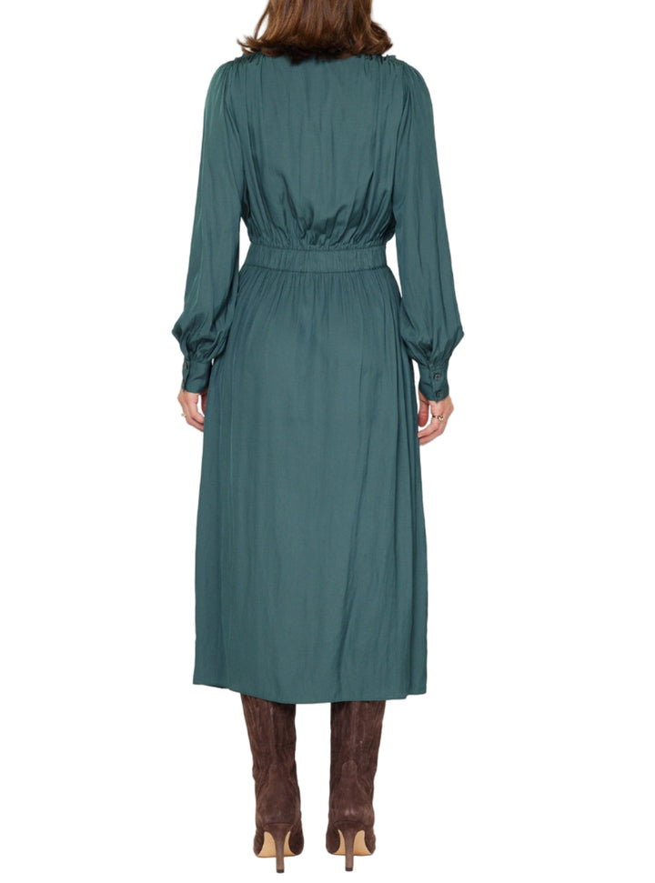 Button Down Midi Shirt Dress
