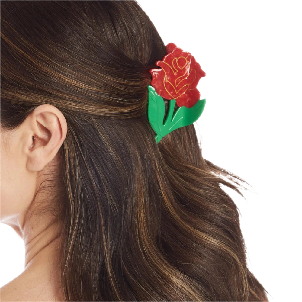 Elevate your hair game with these flower shaped claw clips. Each clip is a blooming beauty, crafted from luxurious acetate in three assorted designs. These 2" wide by 4" long clips are perfect for effortlessly adding a touch of glamour to your hairstyle. These clips are not just accessories but exquisite pieces of art. Embrace the charm of floral elegance and adorn your locks with these stunning hair accessories.