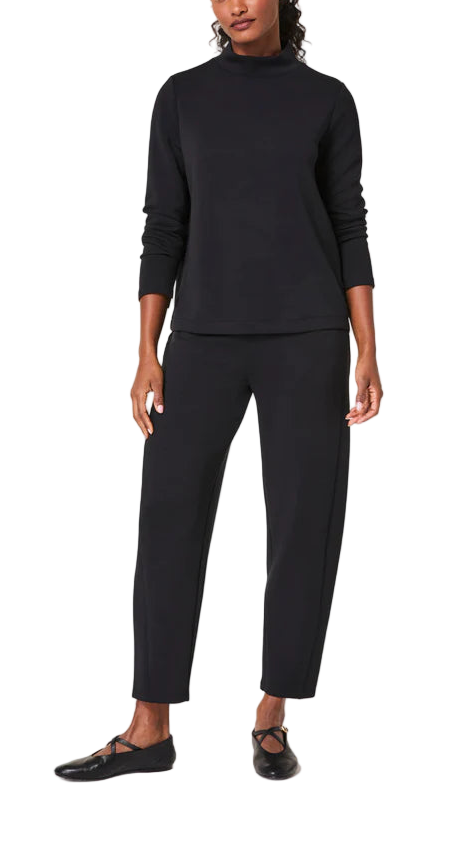 Our SPANX AirEssentials® Barrel Leg Pants are made with our ultra-drapey spacer fabric that's breathable, light-as-air, and oh-so-soft. These versatile pants feature a relaxed fit with a modern barrel leg, 4-way stretch for total comfort, a dig-free waistband, and hip pockets to store your essentials. Sleek, stylish, and comfortable, these throw-on-and-go barrel leg lounge pants will take you anywhere and everywhere.
