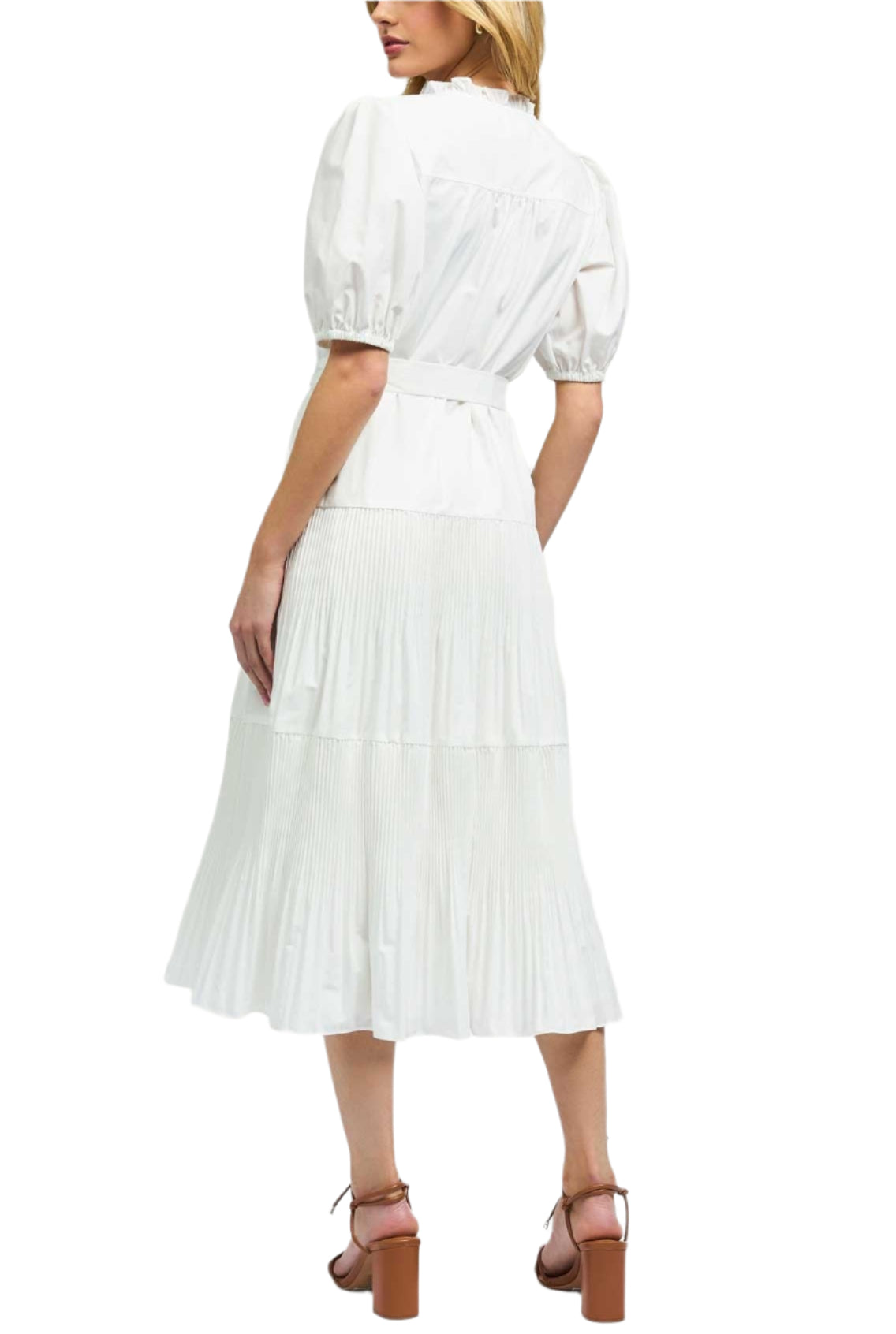 Faith Pleated Midi Dress