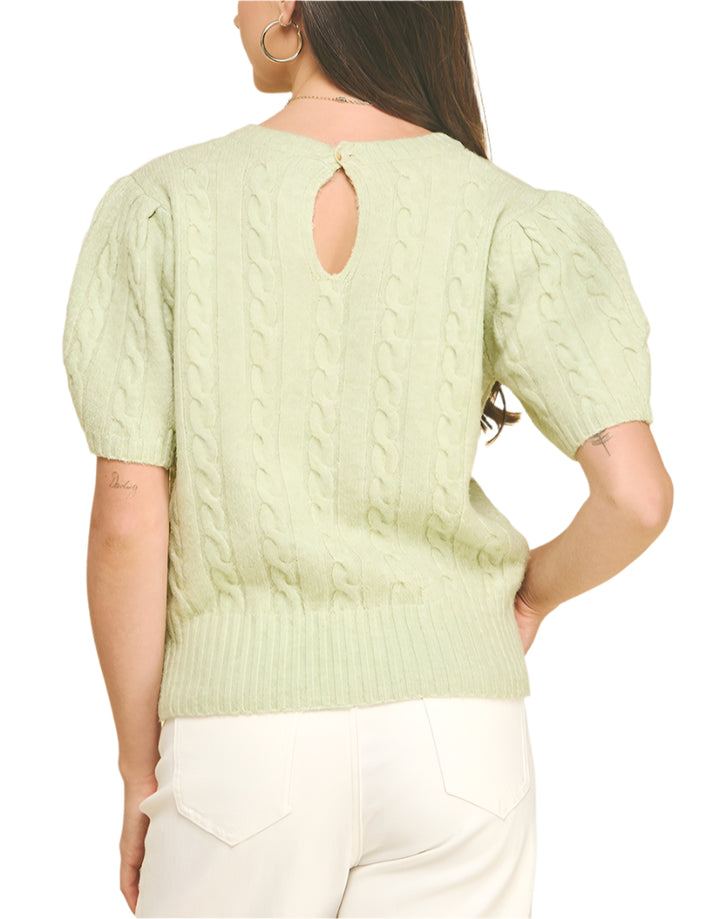 Cable Knit Sweater Top