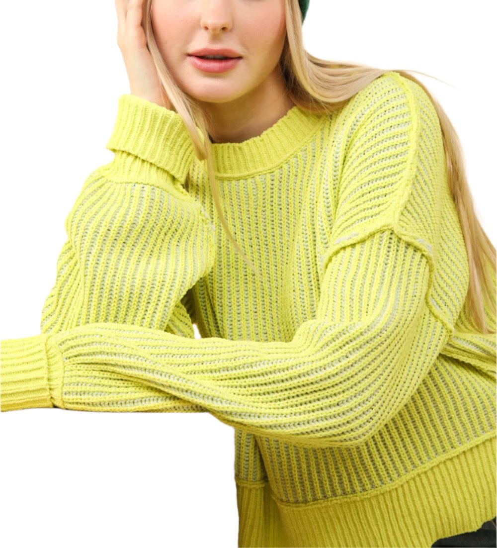 Emily Two Tone Sweater