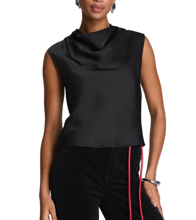 Our SPANX® Silky Smooth Cowl Neck Sleeveless Top is a timeless, relaxed-yet-elevated sleeveless blouse with light stretch for all-day elegance. Easy to wear and even easier to care for, this machine washable top pairs perfectly with everything from your favorite jeans to PerfectFit ponte pants.