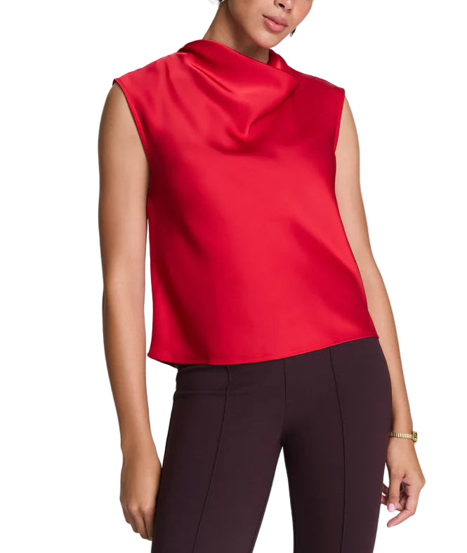 Our SPANX® Silky Smooth Cowl Neck Sleeveless Top is a timeless, relaxed-yet-elevated sleeveless blouse with light stretch for all-day elegance. Easy to wear and even easier to care for, this machine washable top pairs perfectly with everything from your favorite jeans to PerfectFit ponte pants.