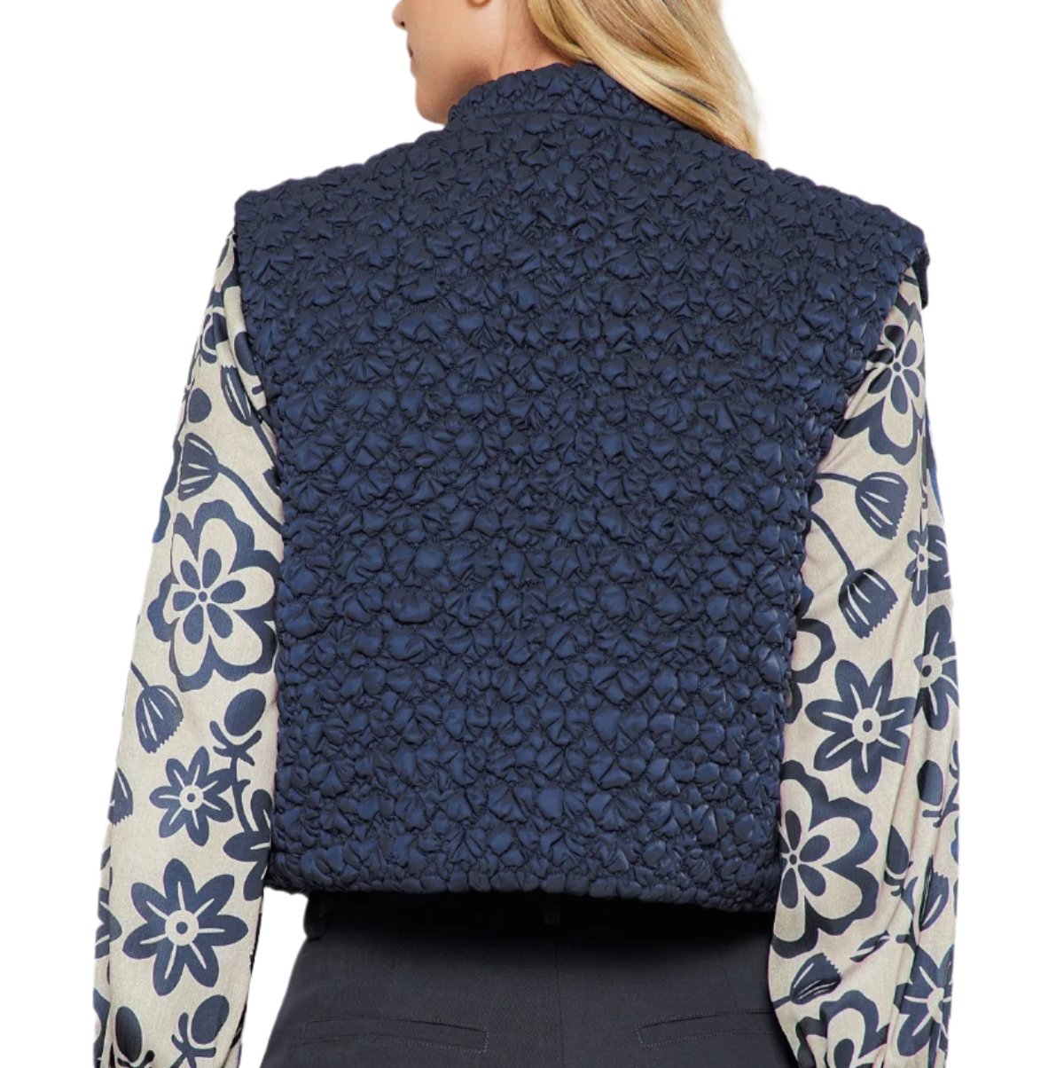 Catie Cropped Quilted Vest