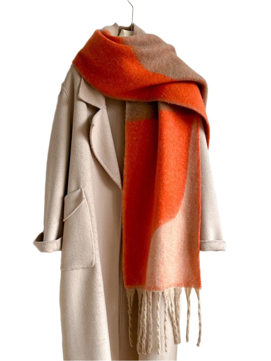 Autumn and Geometric Colorblock Scarf

100% Polyester