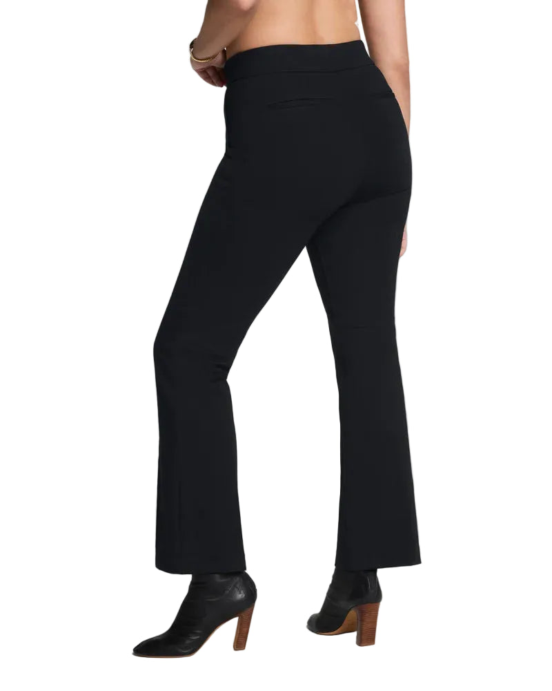 Our SPANXsupersmooth™ PerfectFit Ponte Kick Flare Pant with Pintuck is crafted from premium ponte fabric and features our signature, built-in CoreSure Tech™ for targeted tummy control. With a high-rise fit, these pull-on ponte pants keep things smooth with no zippers, buttons, or bulk—so you can go from office to happy hour looking perfectly put together.