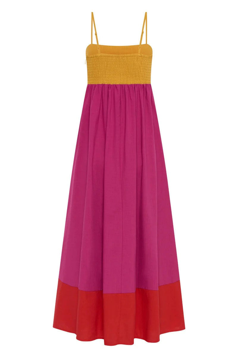 Angela Contrast Maxi Dress
