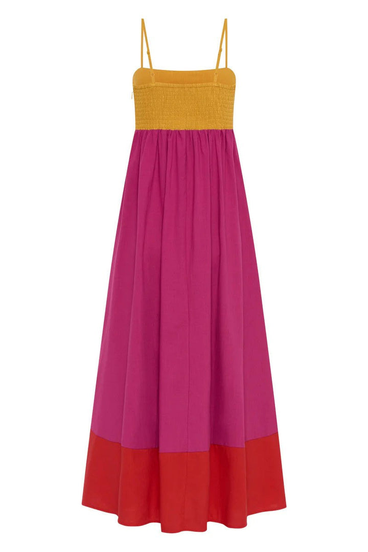Angela Contrast Maxi Dress
