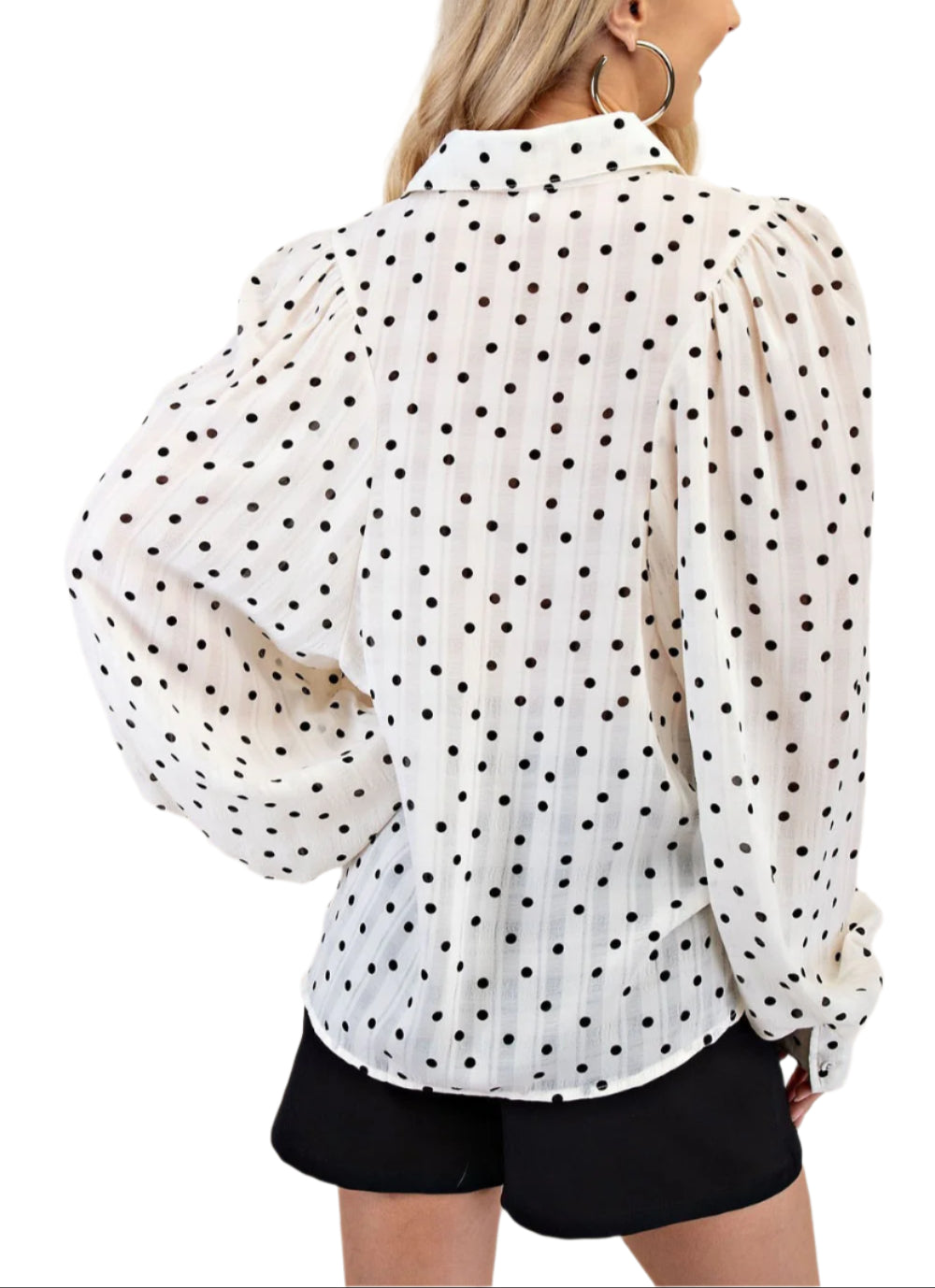Collar Neck Button Down Print Shirt