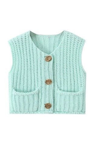 Trendy Knit Sweater Vest