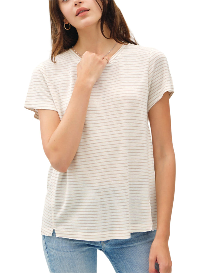 Lauren Striped Basic Tee