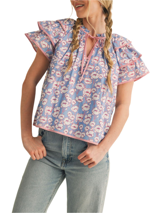 Susan Floral Top