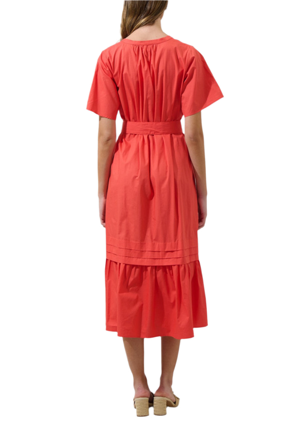 Reya Pleated Midi Dress