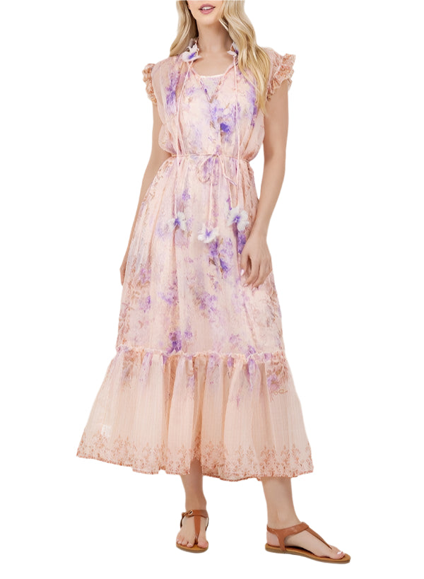 Ava Floral Midi Dress