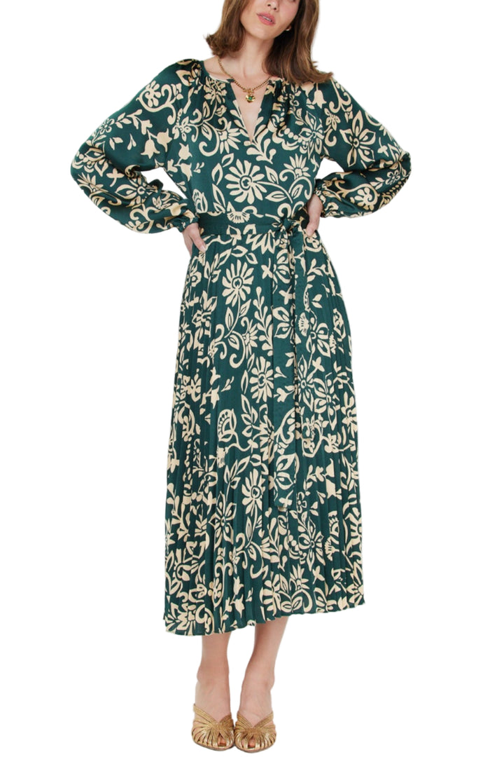 Ali Abstract Floral Print Dress
