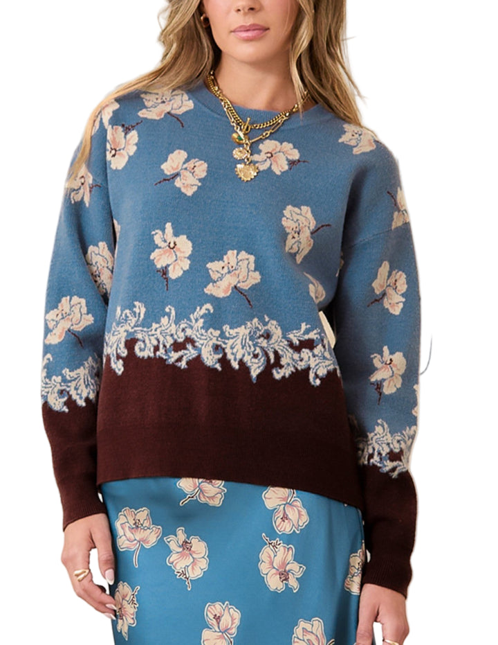 Floral Pull Over Sweater