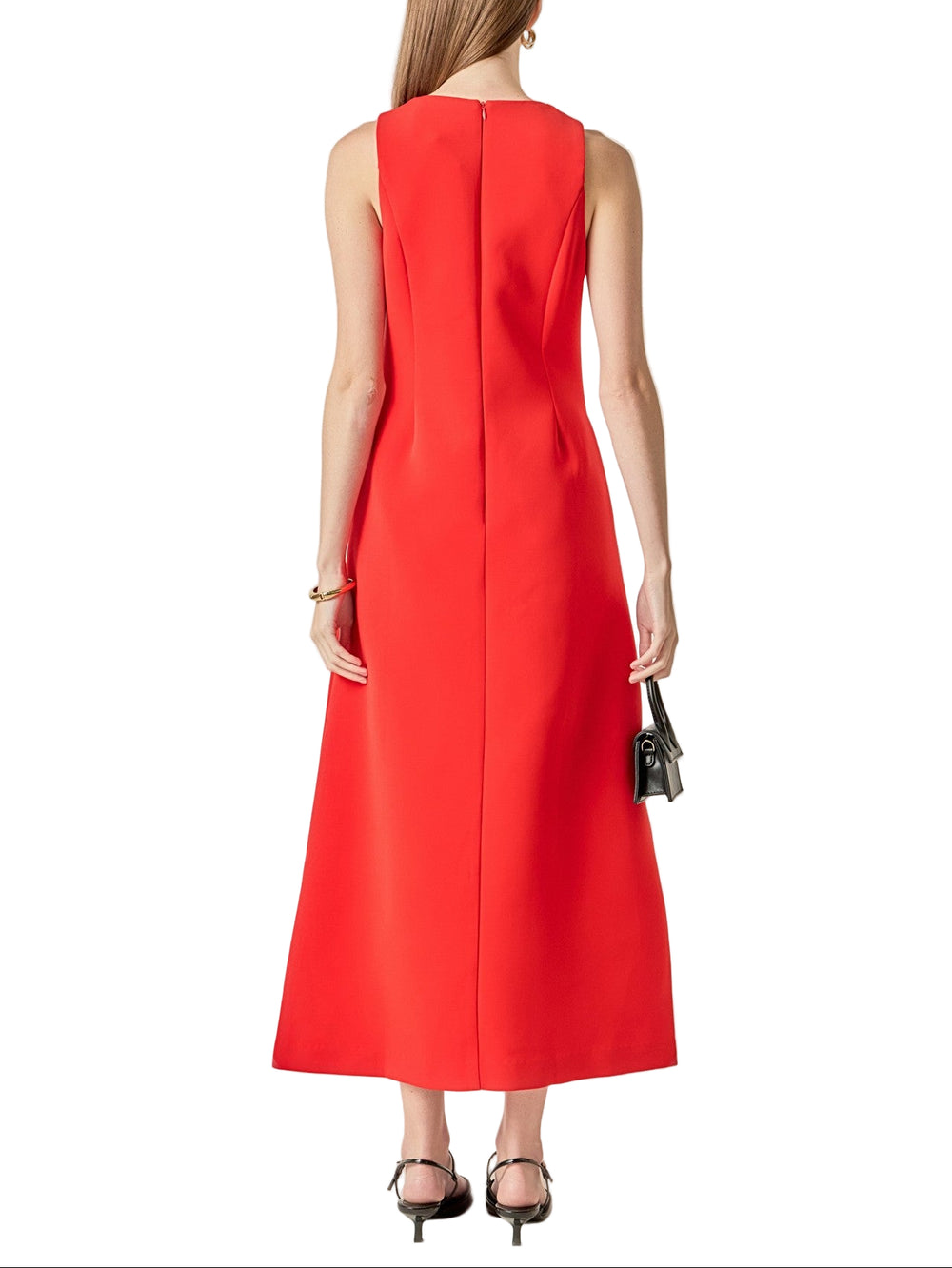 Slip into timeless elegance with this stunning red midi dress, where a charming bow detail steals the show. The flattering midi length hits just right, making it perfect for everything from brunch dates to evening celebrations. Crafted for comfort and style, this dress pairs effortlessly with heels, flats, or sneakers depending on your mood. The playful bow accent adds a touch of personality that transforms a classic silhouette into something truly special. Whether you're dressing up or keeping it casual, t