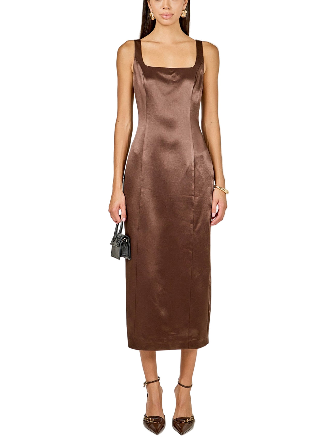 The Belle Satin Velvet Midi Dress is your ticket to effortless elegance with a touch of fun. Crafted from luxurious satin velvet, this midi beauty drapes beautifully while the flattering scoop neck adds a hint of sophistication. Perfect for date nights, celebrations, or whenever you want to feel absolutely fabulous. Slip it on and let the rich texture do all the talking—because sometimes the best outfit is one that makes you smile.