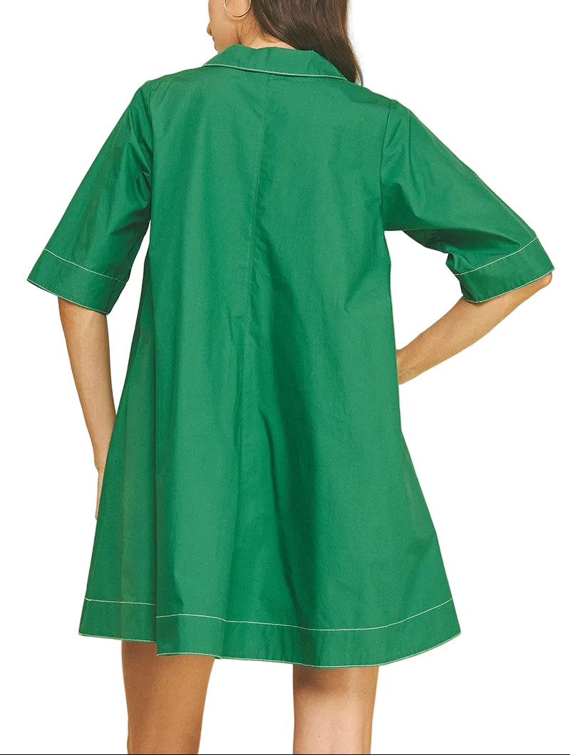 Effortlessly chic and undeniably fun, the Jessica V-Neck Mini Dress is your go-to piece for turning heads. The flattering v-neckline elongates your silhouette while the mini length keeps things flirty and modern. Perfect for date nights, casual outings, or whenever you want to feel confident and fabulous. Slip it on with your favorite sneakers or heels—this versatile dress does it all with style and sass.