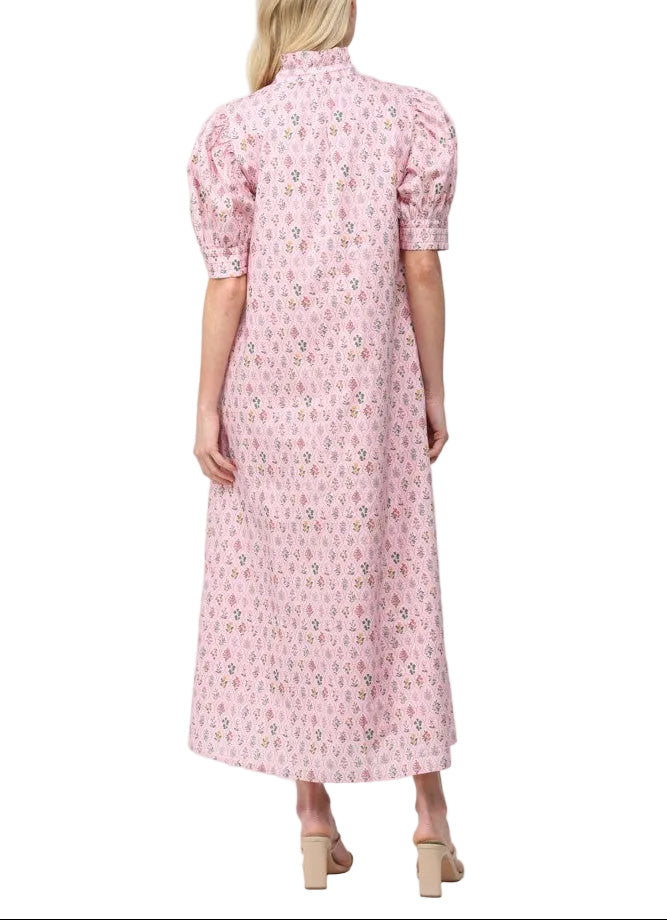 Twirl into spring with the Becca Floral Print Midi Dress! This charming midi features a vibrant floral print that brings garden-fresh style to your everyday rotation. The high ruffled mock neck adds a touch of romantic flair, while the button-down front lets you customize your look—wear it buttoned up for polished elegance or leave it partially undone for effortless charm. Perfect for brunch dates, garden parties, or whenever you want to feel like the main character in your own story.