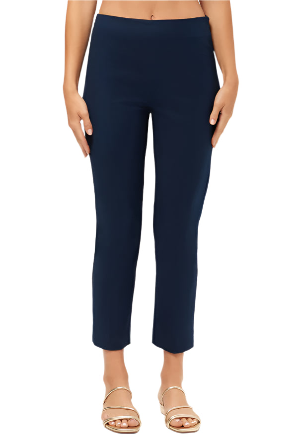 Complete your weekday look with this set by Trina Turk. Slim-fit pants featuring a flat front, side zipper, and comfortable stretch suiting. Pair these slim, cropped pants with our matching Top for a complete look.