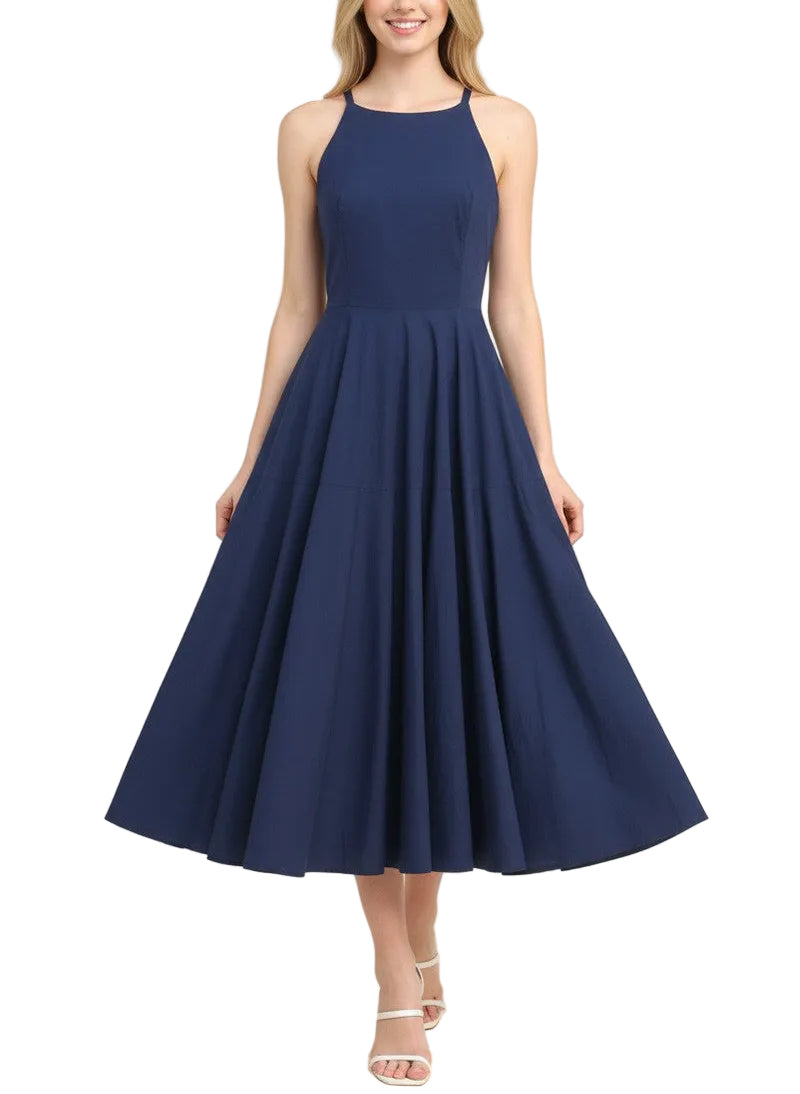 &nbsp;Perfect for summer events, casual outings, or elevated everyday wear. Midi length offers versatile styling options with sandals, heels, or sneakers. Breathable fabric ensures comfort throughout the day. A timeless piece that transitions seamlessly from season to season.