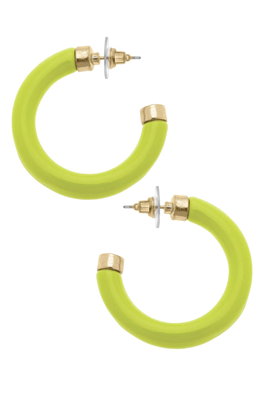 Hillary Resin Hollow Hoop Earrings