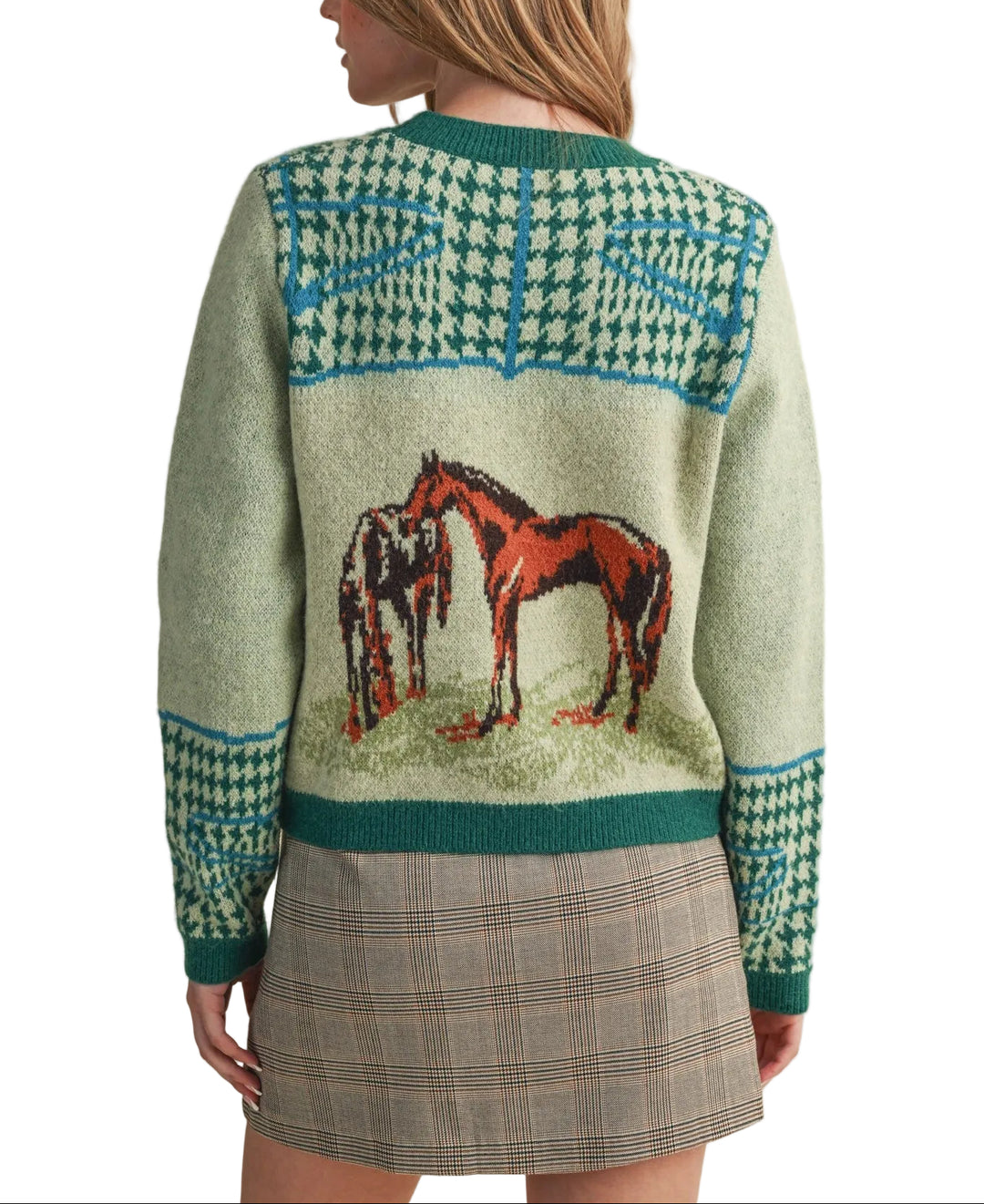 Classic equestrian-style sweater designed for horse owners and riders. The Tahlia Horse Mostif Sweater combines comfort with practical styling for stable work, casual riding, or everyday wear. Soft, durable fabric provides warmth and mobility for active use around horses and outdoor settings. Perfect for those who appreciate quality basics with an equestrian edge.