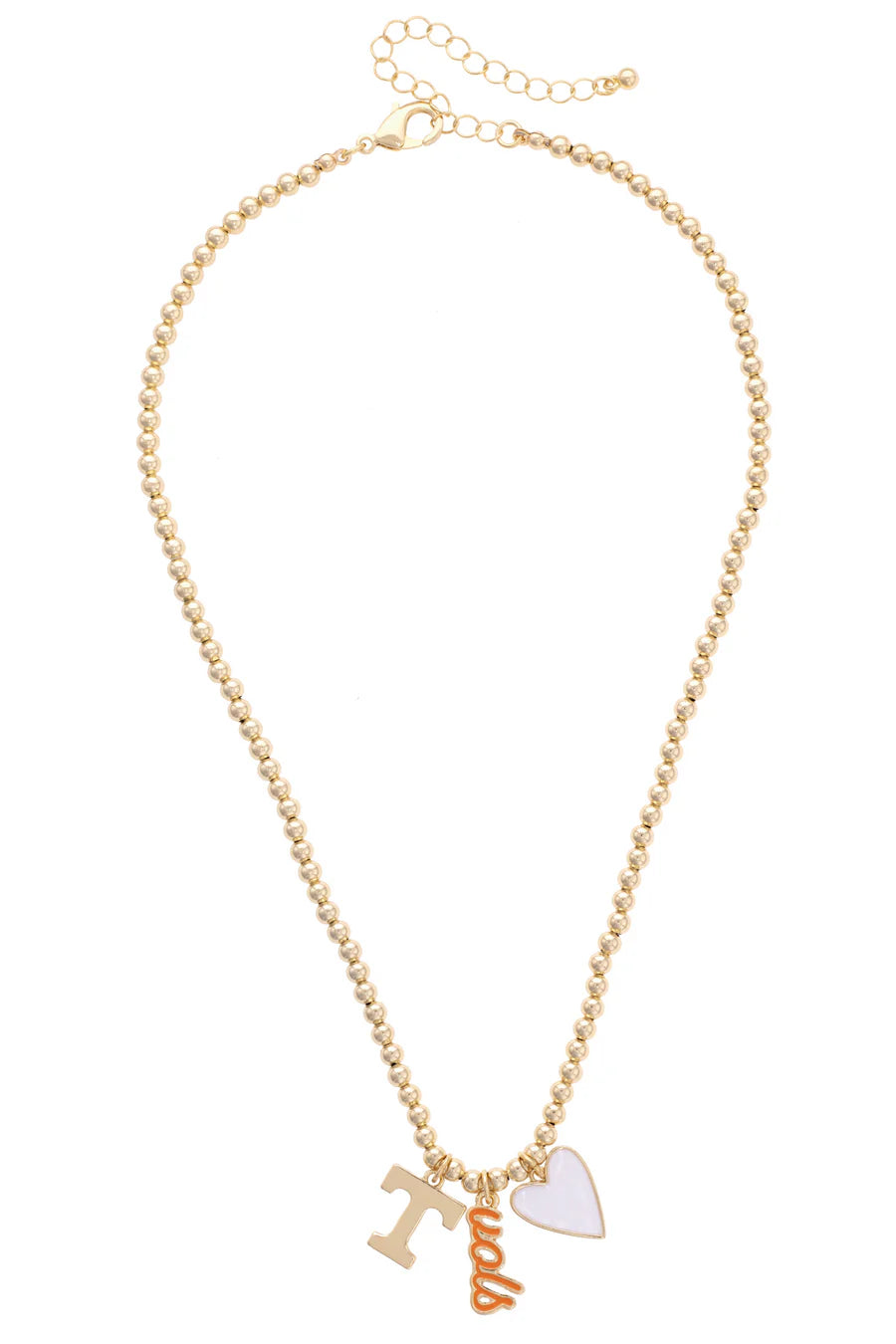 Collegiate Ball Bead Charm Necklace