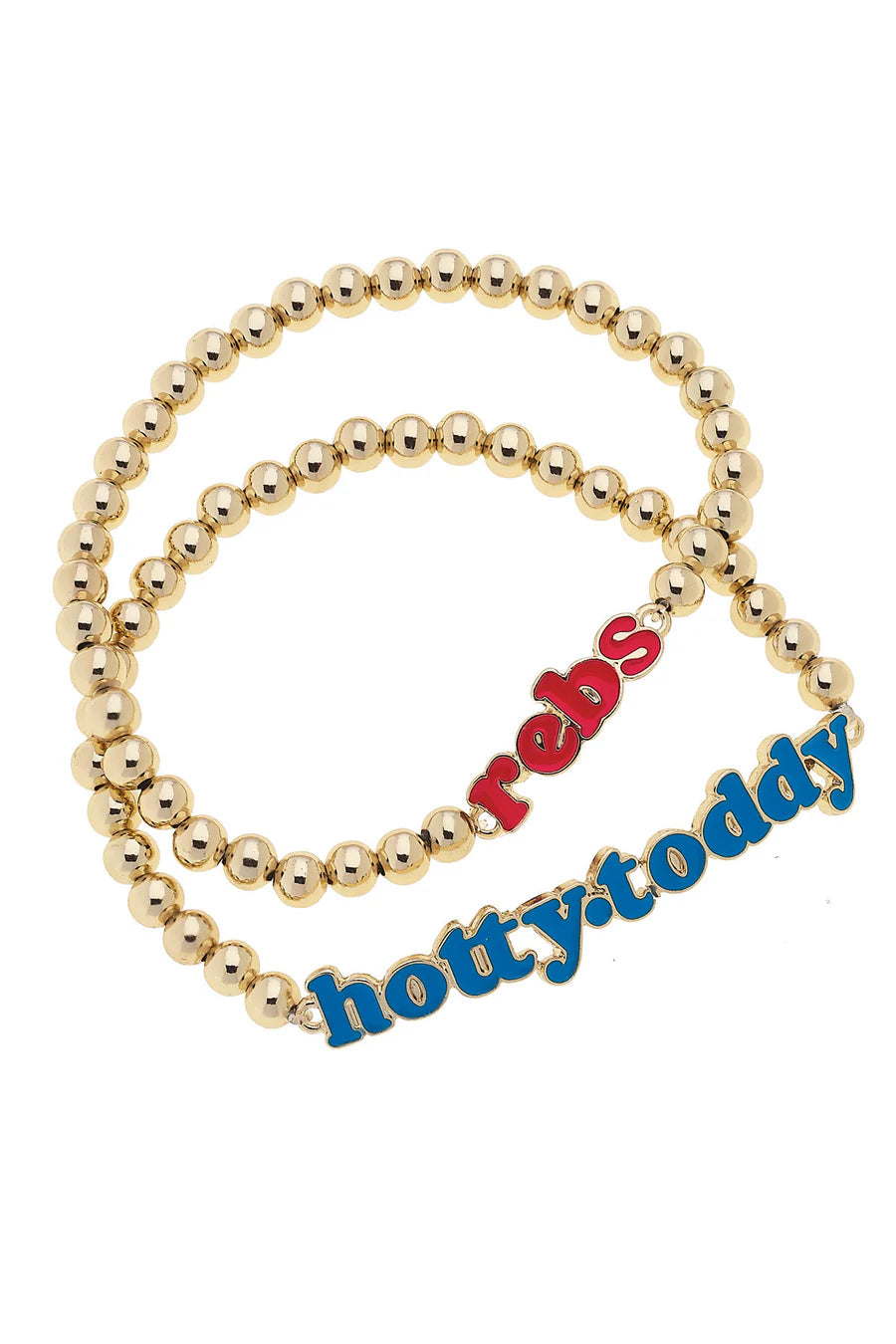 Collegiate Ball Bead Bracelet Set
