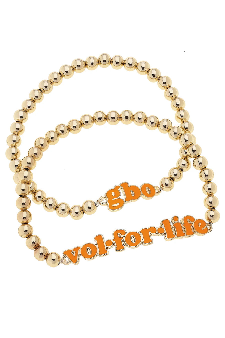 Collegiate Ball Bead Bracelet Set