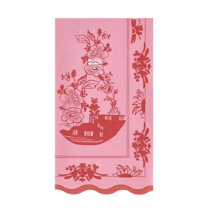 Pink Vintage Botanical Tableware - Pickering Boxwood