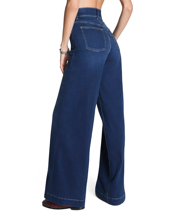 Pull On Wide Leg Jean in Pacific Wash by Spanx