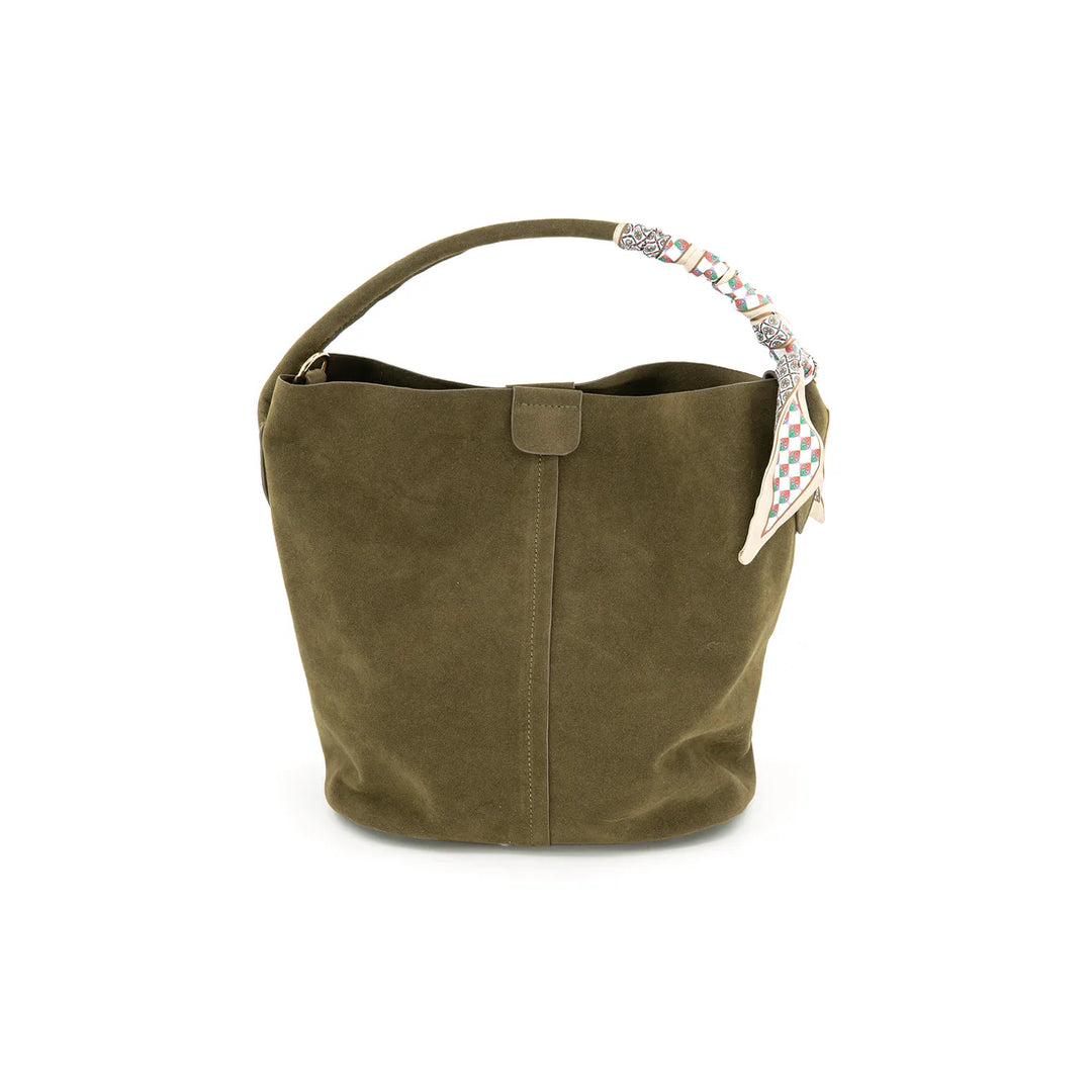 BC Faux Suede Bucket Bag