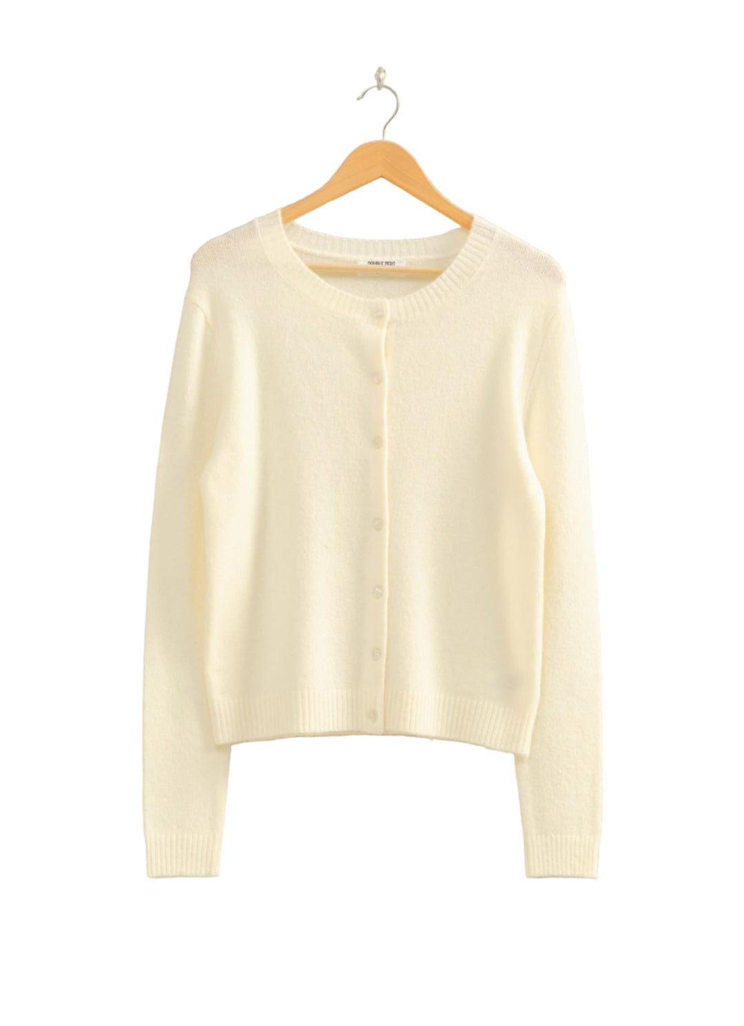 Crew Neck Buttoned Cardigan