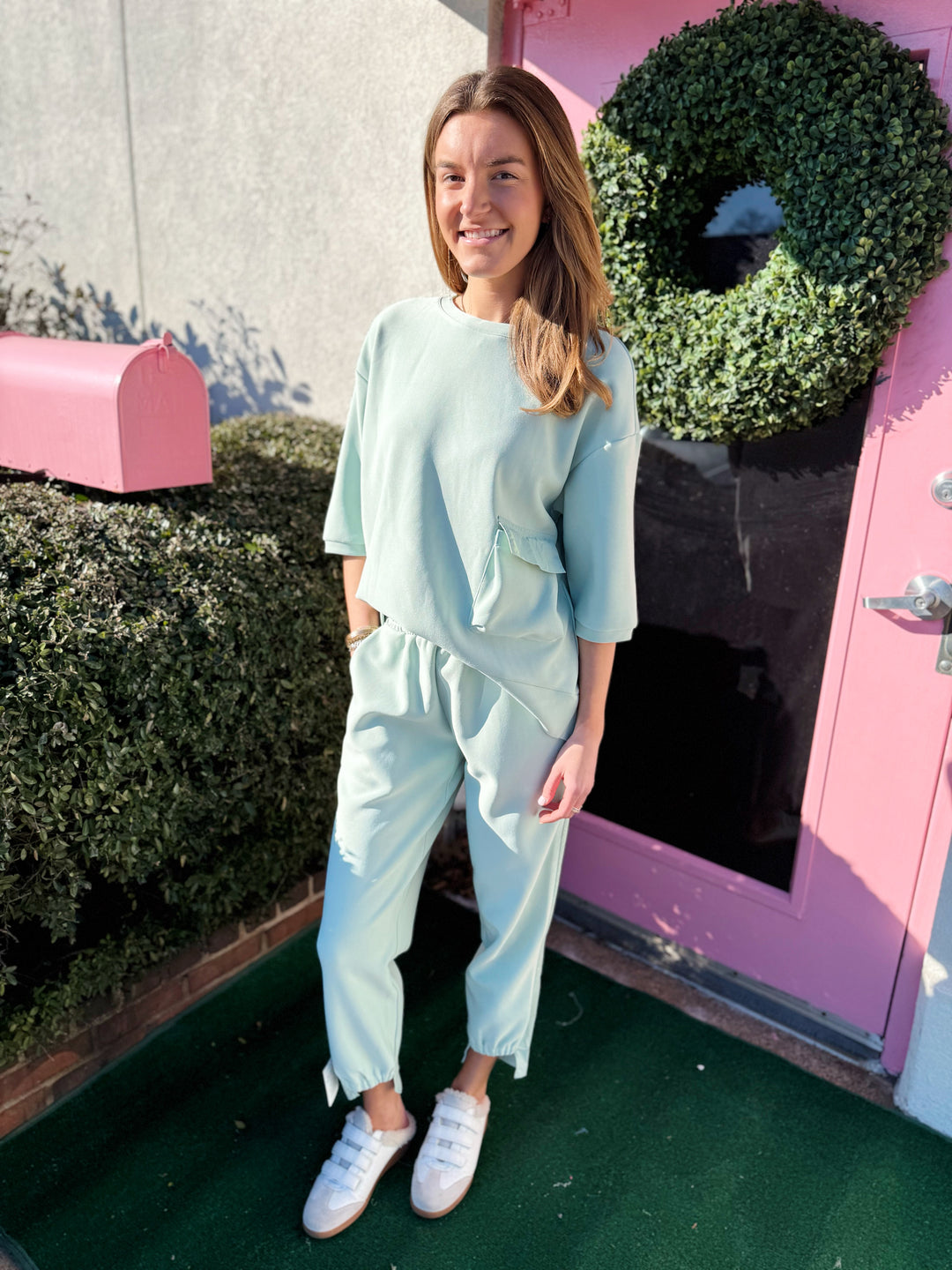Karen Crepe Pant Set