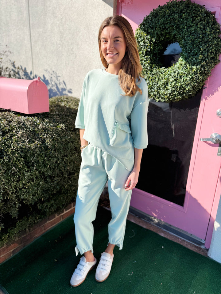 Karen Crepe Pant Set