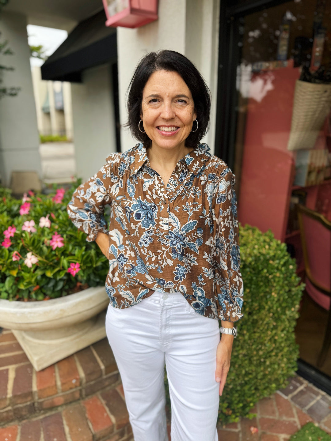 Carrie Floral Paisley Top