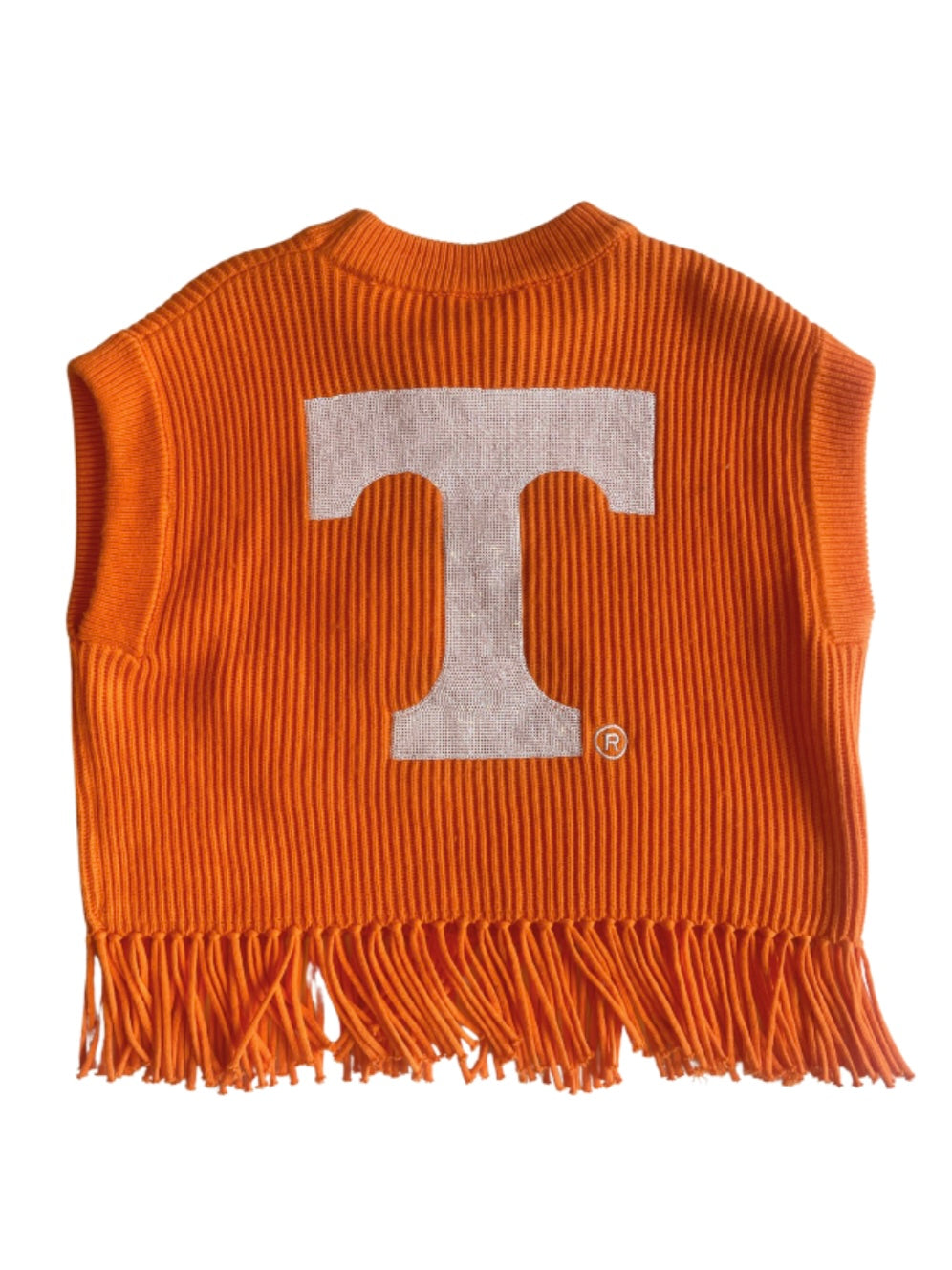 Collegiate Fringe Sweater Vest by Queen of Sparkles