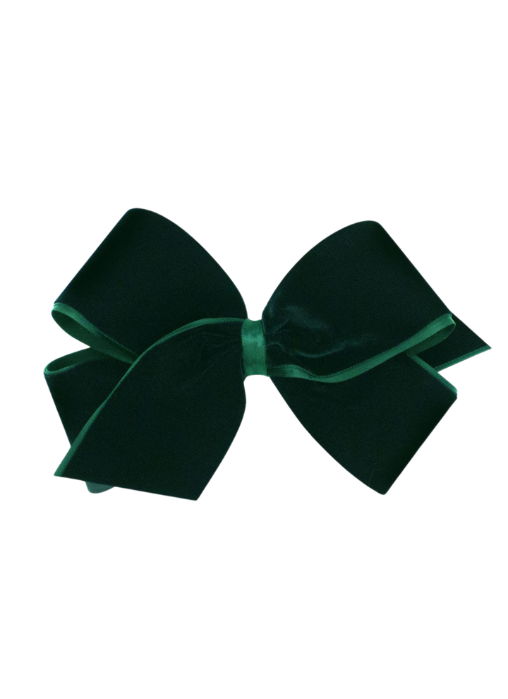 green velvet bow