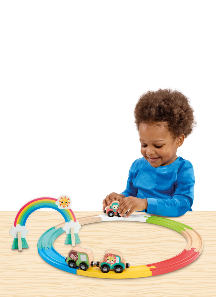 Animal Friends Wooden Train Set