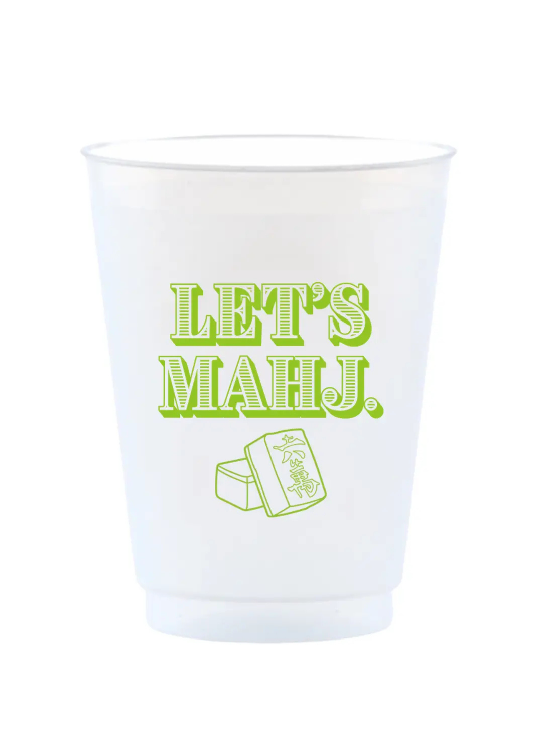 Mahjong Party frost Flex Cups