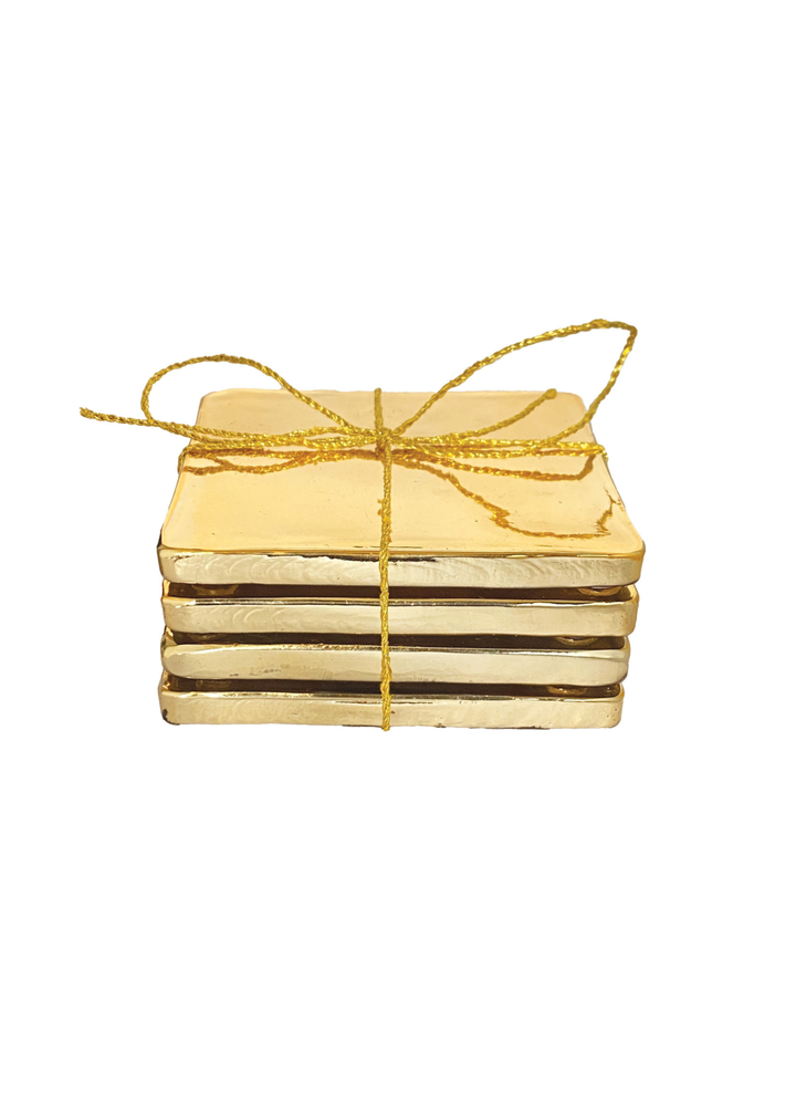 Gold Finish Coasters