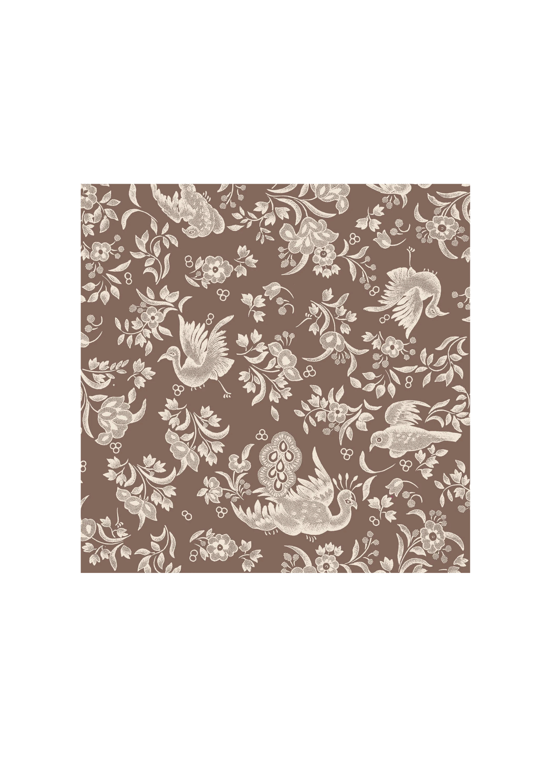 Brown Regal Peacock Napkins