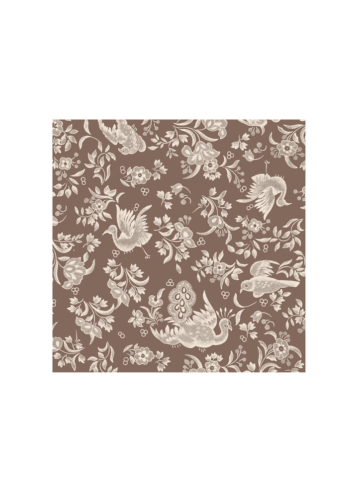Brown Regal Peacock Napkins