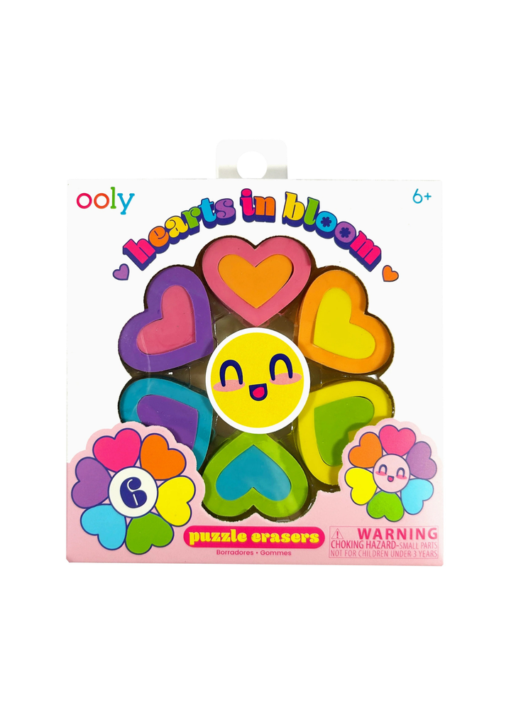 Hearts in Bloom Puzzle Erasers