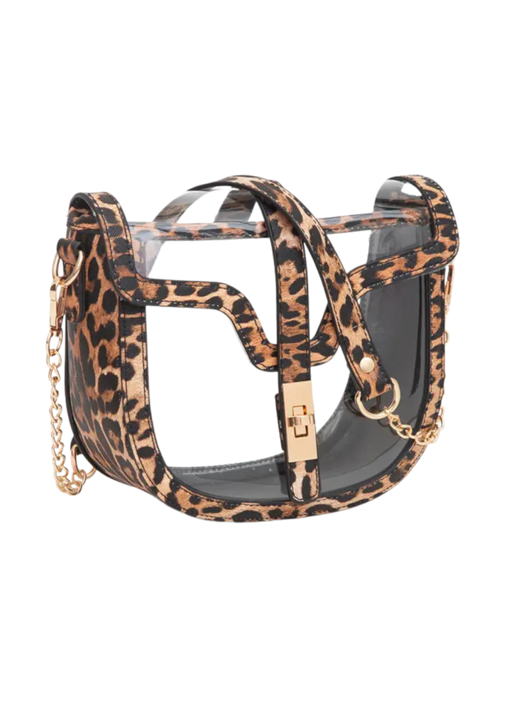 Clear Transparent Saddle Bag